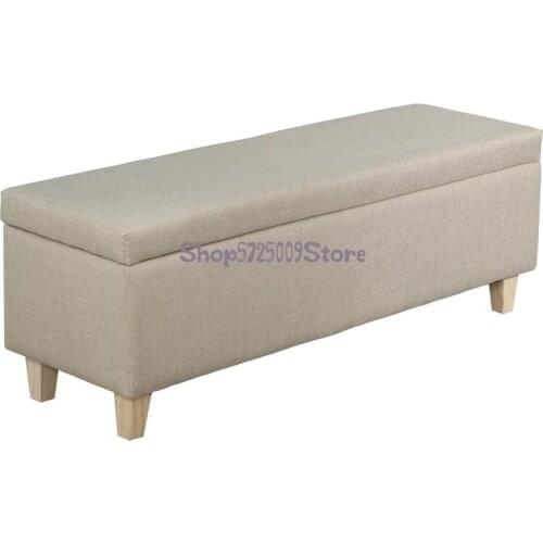 European Fabric Rectangular Storage And Wearing Shoes Stool Shopping Mall Rest Stool Ktv Sofa Savings Stool Storage Box
