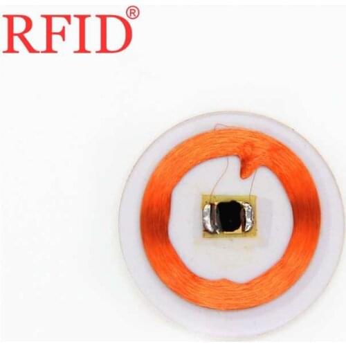 ID 125khz EM4100 TK4100 25mm Transparent Circular Coin Read Only Card Keyfobs RFID Proximity Token Access Control Tag Smart Tag