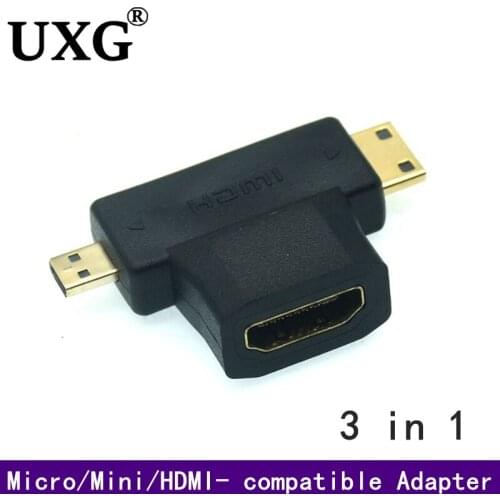Micro HDMI-compatible to HD Adapter 4K Micro Mini HD Male to Female Cable Connector Converter for Gopro Hero Camera