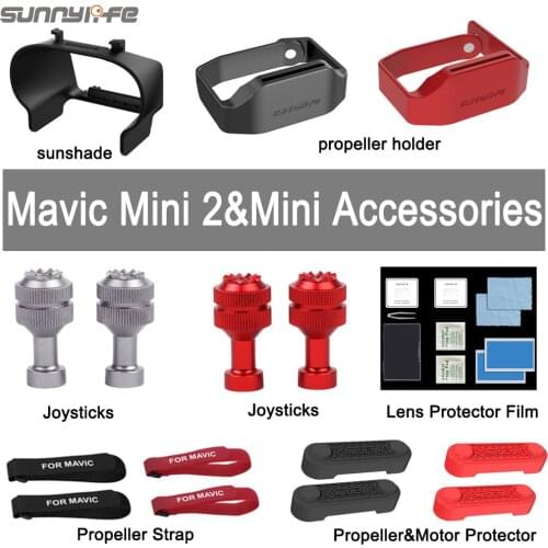 Mini 2 Lens Hood Anti-glare Mavic Mini Lens Cover Gimbal Protective Cover Sunshade Propeller Holder for Mavic Mini Accessories