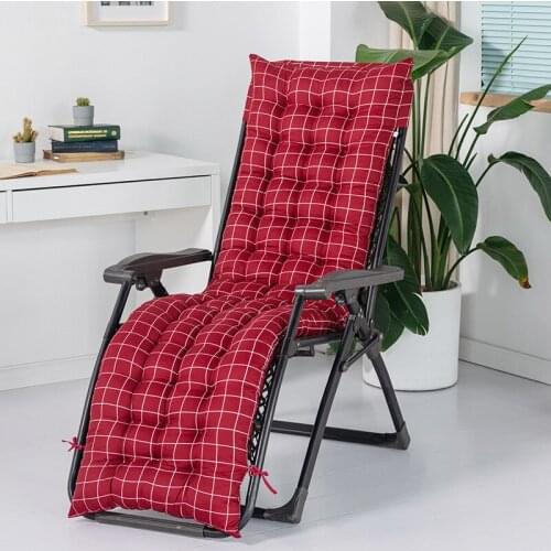 Soft Comfortable Rattan Chair Cushions Thickened Printed Pullover Lounger Cushion Recliner Mat Sun Lounger Pads