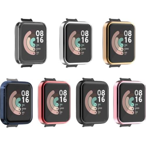 Full Screen TPU Soft Protective Case Cover For Xiaomi Mi Watch Lite Sports Watch Protector Shell Bumper For Mi Lite