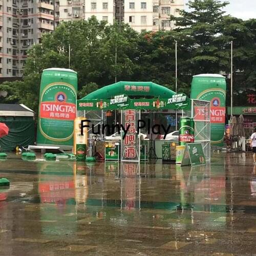 Inflatable beer bottle arch / Bottle Replica Inflatable Arch Model / Customized Fruit Juice Advertising for promotion