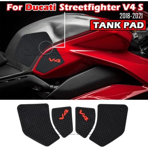 Fit For Ducati Motorcycle Tank Sticker V4 Panigale V4S Streetfighter V4 S 2021 2020 2019 2018 Fuel Tank Grip Pads Knee Traction