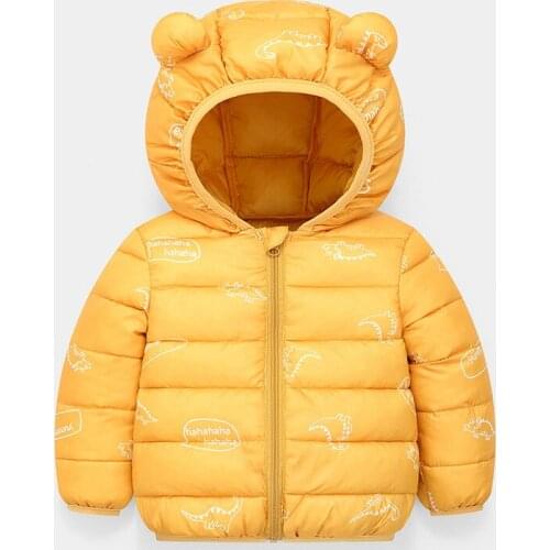 New Spring Baby Kids Jackets Down Cotton light Outerwear Toddler Boys Jackets Baby Girls Coats Children Hooded Outerwear 1 3 5 Y