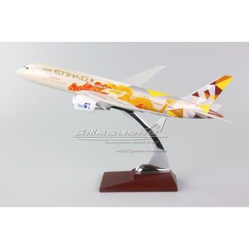 New 34cm Etihad Airways Boeing B787 Dragon Painted A6-BGA Resin Simulation Aircraft Model