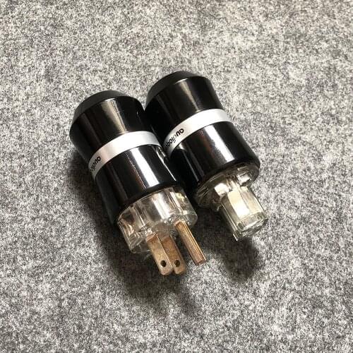 Nrg Cold-welded Palladium over Platinum Plated US EU AC power plug IEC adapter