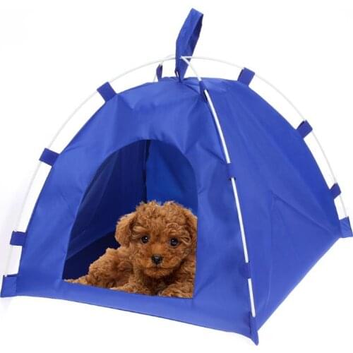 Portable Foldable Cute Pet Dogs Tent Outdoor Indoor Tent For Kitten Cat Small Dog Puppy Kennel Room Cats Nest House