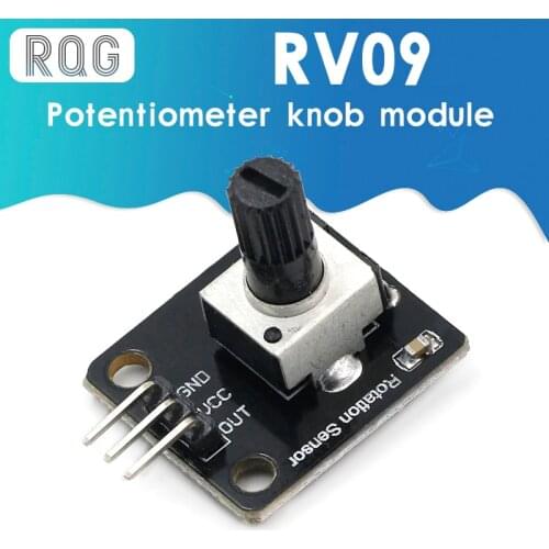 Rotary Potentiometer Analog Knob Module For Raspberry Pi Arduino Electronic Blocks RV09 Rotary encoder for arduino
