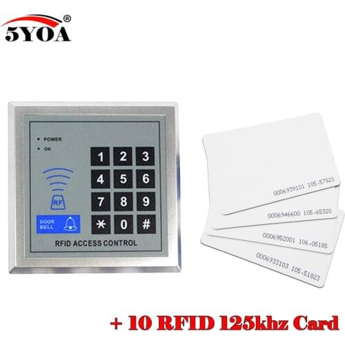 Security RFID Proximity Entry Door Lock Access Control System Quality 5YOA + 10 RFID Card
