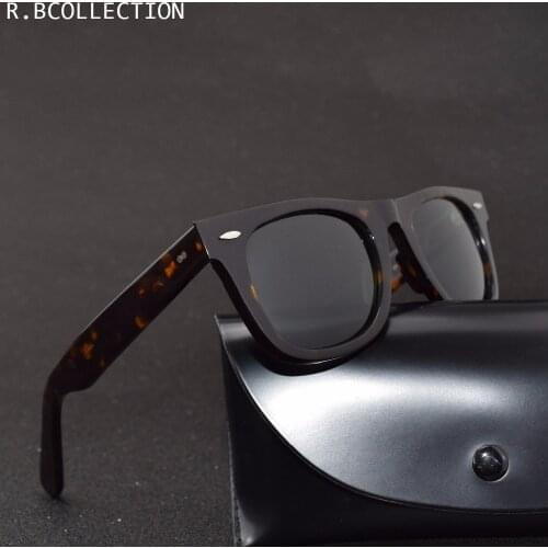 TOP quality GLASS Lenses Acetate frame Men Women Sunglasses Classic women men feminin sun glasses lentes de sol mujer
