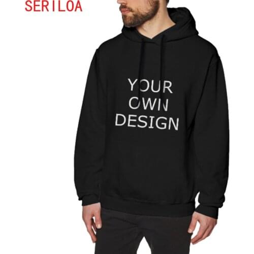 Custom Men Polluver Sweatshirt Hoodies Free Print LOGO/TEXT/PHOTO
