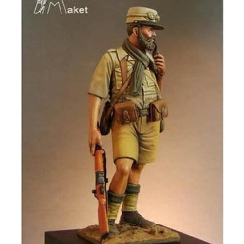 1/24 13e DBLE Bir Hakeim 1942, Resin Model Soldier figure GK, World War II military theme, Unassembled and unpainted kit