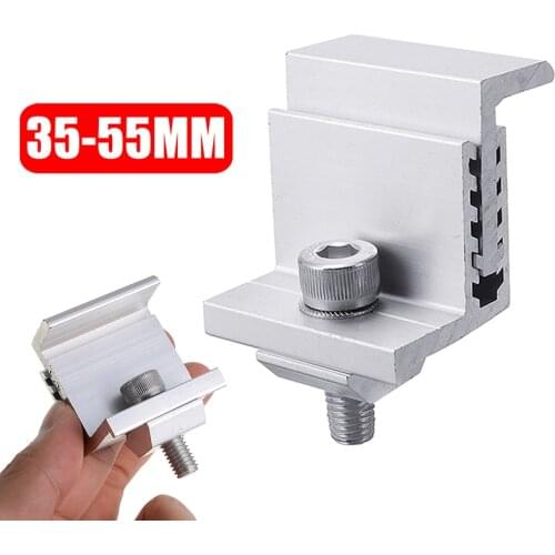 1pc Photovoltaic Mounting Bracket Accessories Solar Panel Photovoltaic Stand Accessories Adjustable Clamps