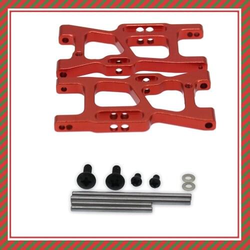 2PCS Front Lower Suspension Arm For Rc Hobby Model Car 1/14 Lc Racing Full Series Upright Set A-Arm BE6014 Aluminum