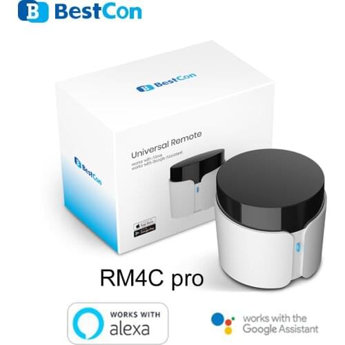 2021 Newest Broadlink Bestcon RM4C Pro IR RF Wifi Universal Remote Smart Home Automation Works With Alexa and Google Home