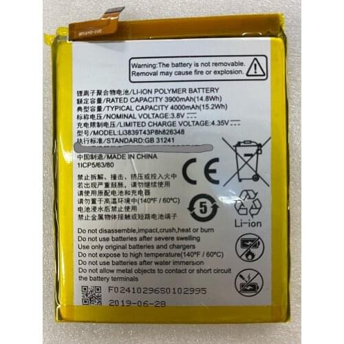New Original 4000mAh Li3839T43P8h826348 Replacement Mobile Phone Battery For ZTE Blade A7S A7 2020 Batteries