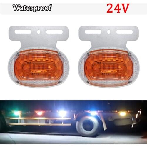 Truck 24V LED Light Side Marker Light Waterproof Turn To Show Wide Trailer Waist Car Automobile Caution Light Trailer Lorry