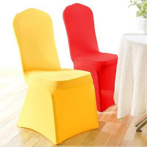 12 Colours Dining Chair Covers Spandex Slip Cover Stretch Modern Wedding Banquet Chair Cover Party Seat Kitchen Covers Outdoor