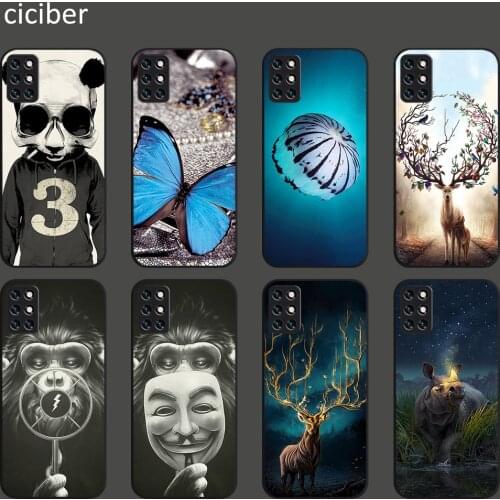 Animal Deer Panda Cover for Oneplus 8 8T 9 9R 7 7T 6 6T Pro Phone Cases For 1+9 1+9R 1+8 1+7 1+6 Nord N10 N100 Black TPU Funda
