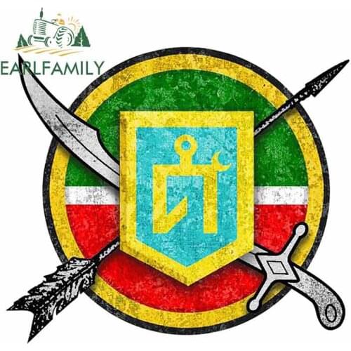 EARLFAMILY 13cm x 11.3cm for Idel Ural Tatars Car Stickers Vinyl Waterproof Decals Funny Bumper Laptop VAN JDM Occlusion Scratch