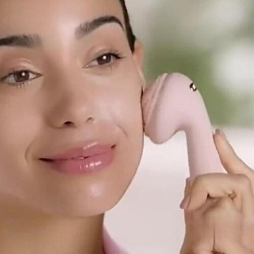 Electric Cleansing Brush Silicone Face Brush Cleansing Waterproof Sonic Vibration Cleanser Deep Pore Clean Skin Massager