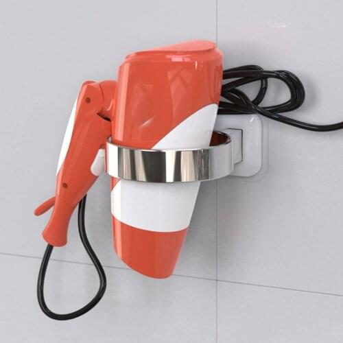 Innovative Wall-Mounted Hair Dryer Hairdryer Storage Rack Bathroom Shelf Storage Hairdryer Holder For Hairdryer Supplies