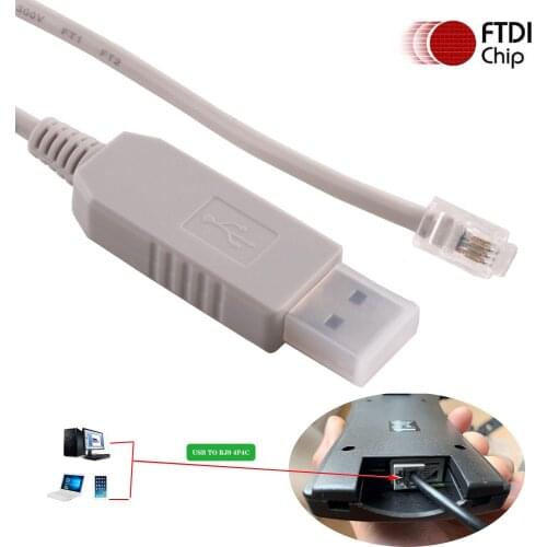 FTDI USB to RJ9 RS232 Serial Hand Control Console Upgrade Cable for Celestron Nexstar Telescope