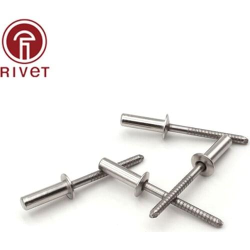 M3.2 200PCS DIN EN ISO 16585 Stainless Steel Round Head Closed End Blind Rivet Sealed Hollow Rivets Blind Rivets GB12615.4