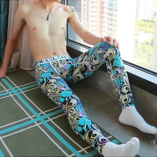 Male underwear V-neck thickening thermal underwear plus velvet autumn and winter cotton long johns