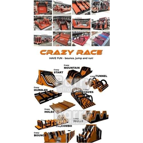 Newest Inflatable Guangzhou hi bouncia China inflatable 5kCrazyInflatable 5K Run Race For Adults