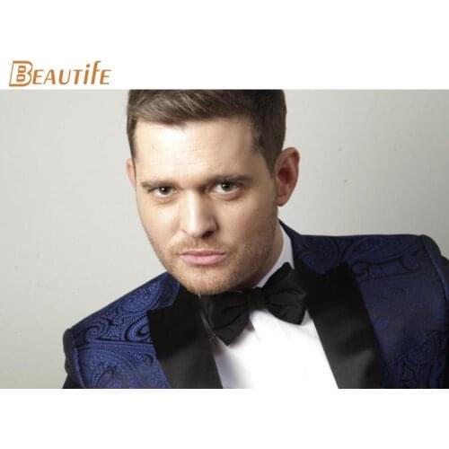 New Arrival michael buble Poster Cloth Silk Poster Home Decoration Wall Art Fabric Poster Print 30x45cm,40X60cm.50X75cm,60X90cm
