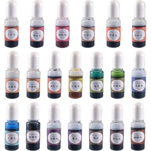 MXME Epoxy Resin Pigment 24 Colors Epoxy Resin Dye Liquid for Epoxy Resin Coloring