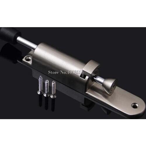 Advanced 2PCS/lot Zinc Alloy Door Stopper Spring Loaded Telescopic Step On Door Holder Stop & Release by Foot K138