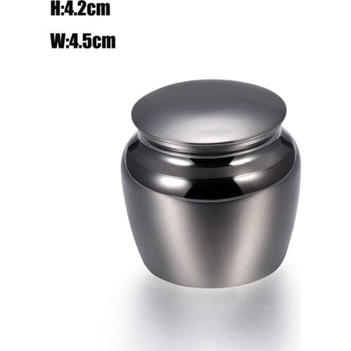 4.5cm*4cm Multi-color Keepsake Urns for Human Ashes Stainless Steel Cremation Urns for Pet Animal Bone Ash Lockets High Polish