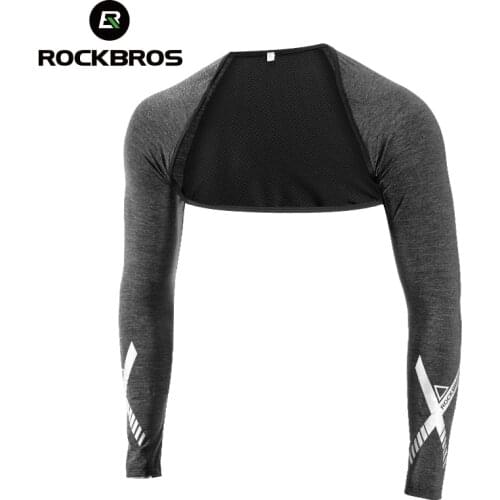 ROCKBROSS Summer Ice Silk Anti-UV Shawl Cuff Men Women Cycling Arm Sleeves Volleyball Fishing Running Outdoor Sports Arm Warmers