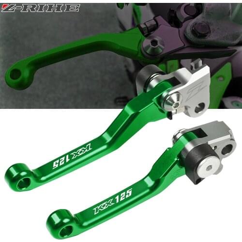 For Kawasaki KX125 KX 125 2000 2001 2002 2003 2004 2005 Motorbike Dirt Bike Folding Brake Clutch Lever Motocross handle Levers
