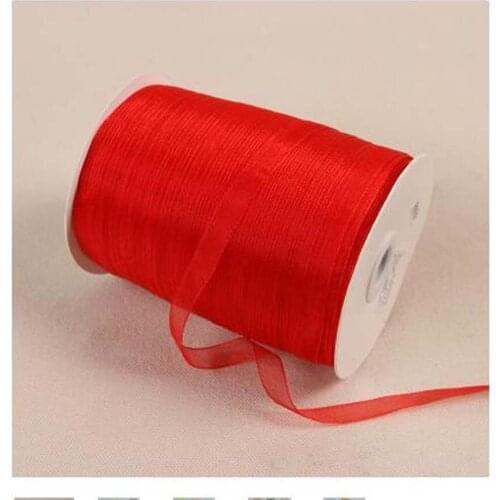 500 Yards 22 colors 6mm Width Chiffon Ribbon Wedding Party Decor Gift Wrapping Christmas New Year Apparel Sewing Fabric Ribbon