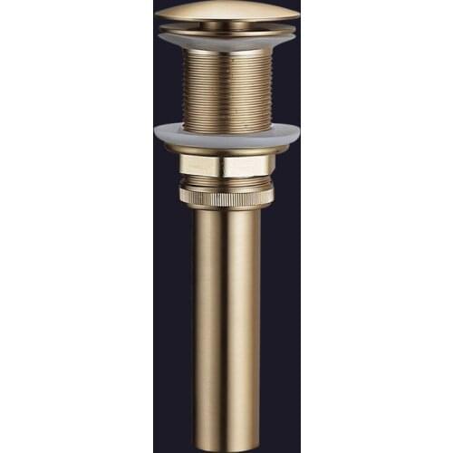 Bathroom Faucet Vessel Vanity Sink Pop Up Drain Stopper with Overflow Brushed Gold Brass Finish,pop Up Drain Sink