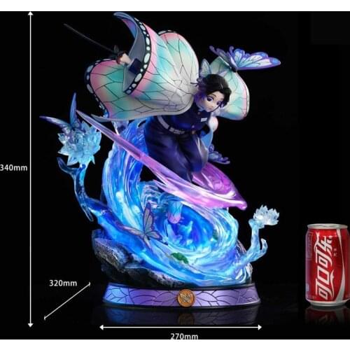 Presale Demon Slayers Blade Cross Studio Butterfly Ninja Column GK Limited Statue Figure Size:34cm*27cm*32cm