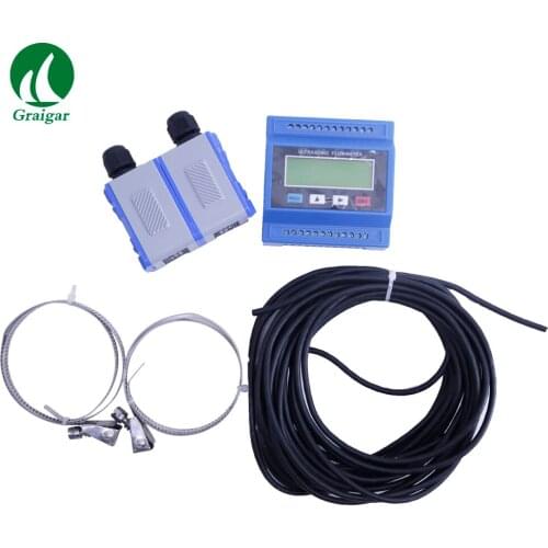 TUF-2000M+TM-1 Digital Ultrasonic Flowmeter Liquid Flow Meter Measurement DN50-700mm