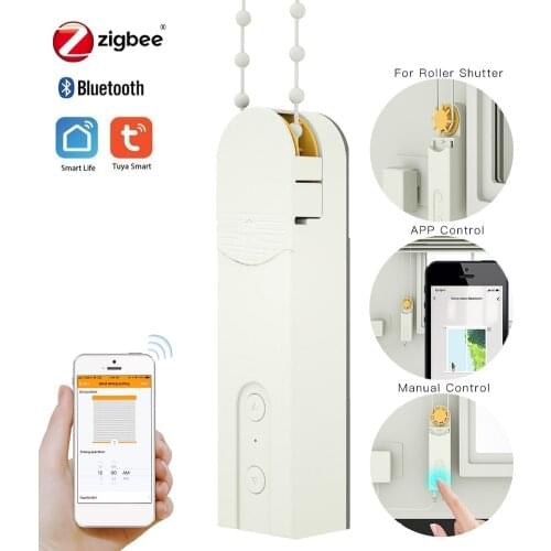 Tuya Zigbee Bluetooth Smart Curtain Motor DIY Motorized Curtain With Push Button Smart Life APP Remote Control Home Automation