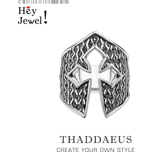 Knights Helmet Ring,Europe Style Vintage Fine Jewelry For Men,2021 Summer New Gift In 925 Sterling Silver,Super Deals