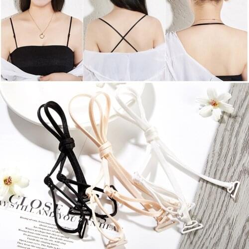 Women Double-shoulder Adjustable Shoulder Strap Pectoral Girdle Underwear Accessories Elastic Bra Strap
