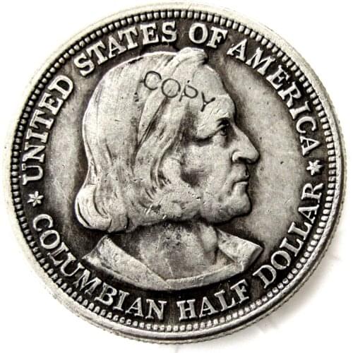 1893 Columbian half Dollar Silver Plated Copy Coin