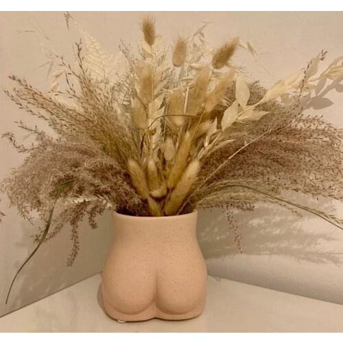 Large Butt Vase Molds Concrete Cement Molds for Pot Women Body Torse Vase Molds Women Chest Butt Flower Pot Molds