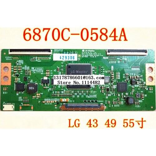 Free shipping 100% Original good test New original 6870C-0584A 6870C-0584B logic board 4349 55 inch LCD TV 6870C-0584A 6870C-058