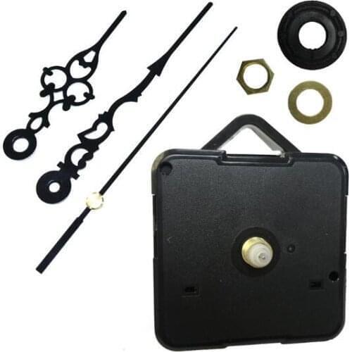 100pcs fedex/dhl Clock Quartz Movement Mechanism Black and Red Hands Replacement Part Repair clock mechanism drop shipping