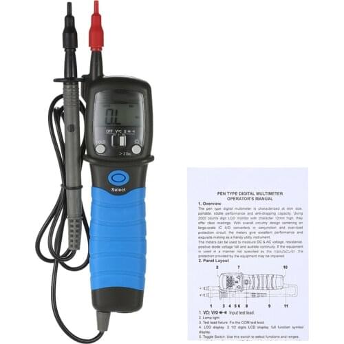 Digital Multimeter HP-38B Pen Type Meter DC AC Voltage Continuity Tester Tool Diode ESR Meter Resistance Meter