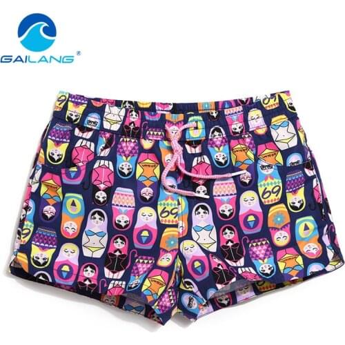 Gailang Brand Women Shorts Quick Drying Swimwear Swimsuits Woman Shorts Bottom Plus Size XL Boardshort Bermuda Masculina